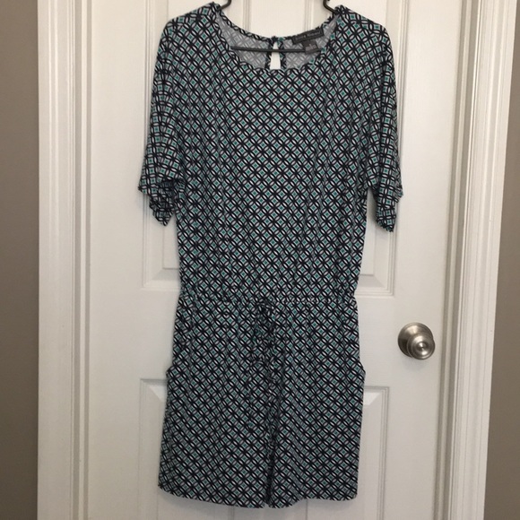 Printed shorts romper - Picture 1 of 3